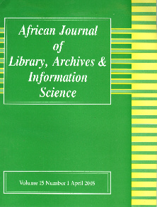 African Journal of Library, Archives and Information Science
