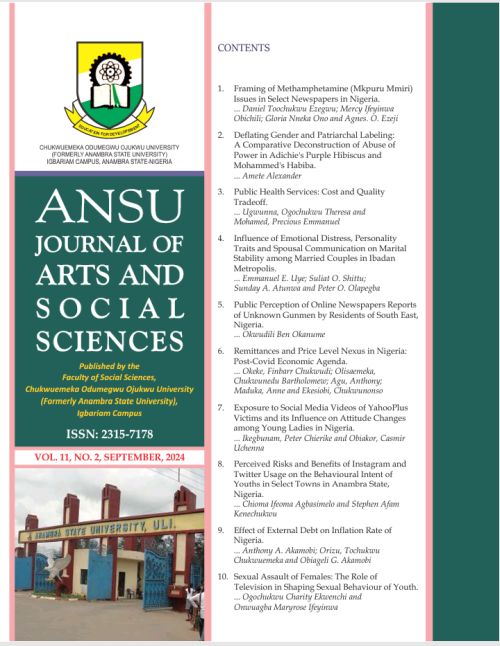 ANSU Journal of Arts And Social Sciences