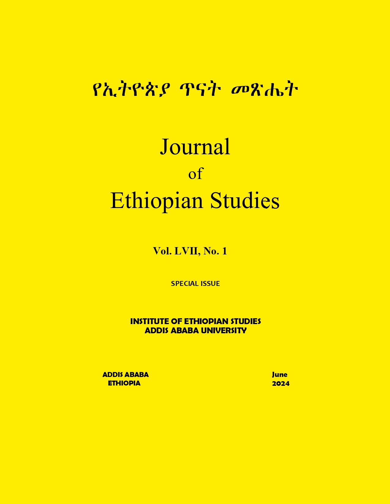 Journal of Ethiopian Studies