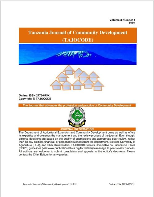 Tanzania Journal of Community Development